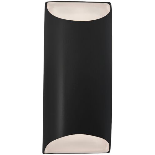 Ambiance 2 Light 7 inch Carbon Matte Black Wall Sconce Wall Light