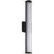 Rodara LED 24.38 inch Matte Black Outdoor Wall Sconce