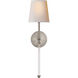 Suzanne Kasler Camille 1 Light 5.5 inch Antique Nickel Sconce Wall Light in Natural Paper
