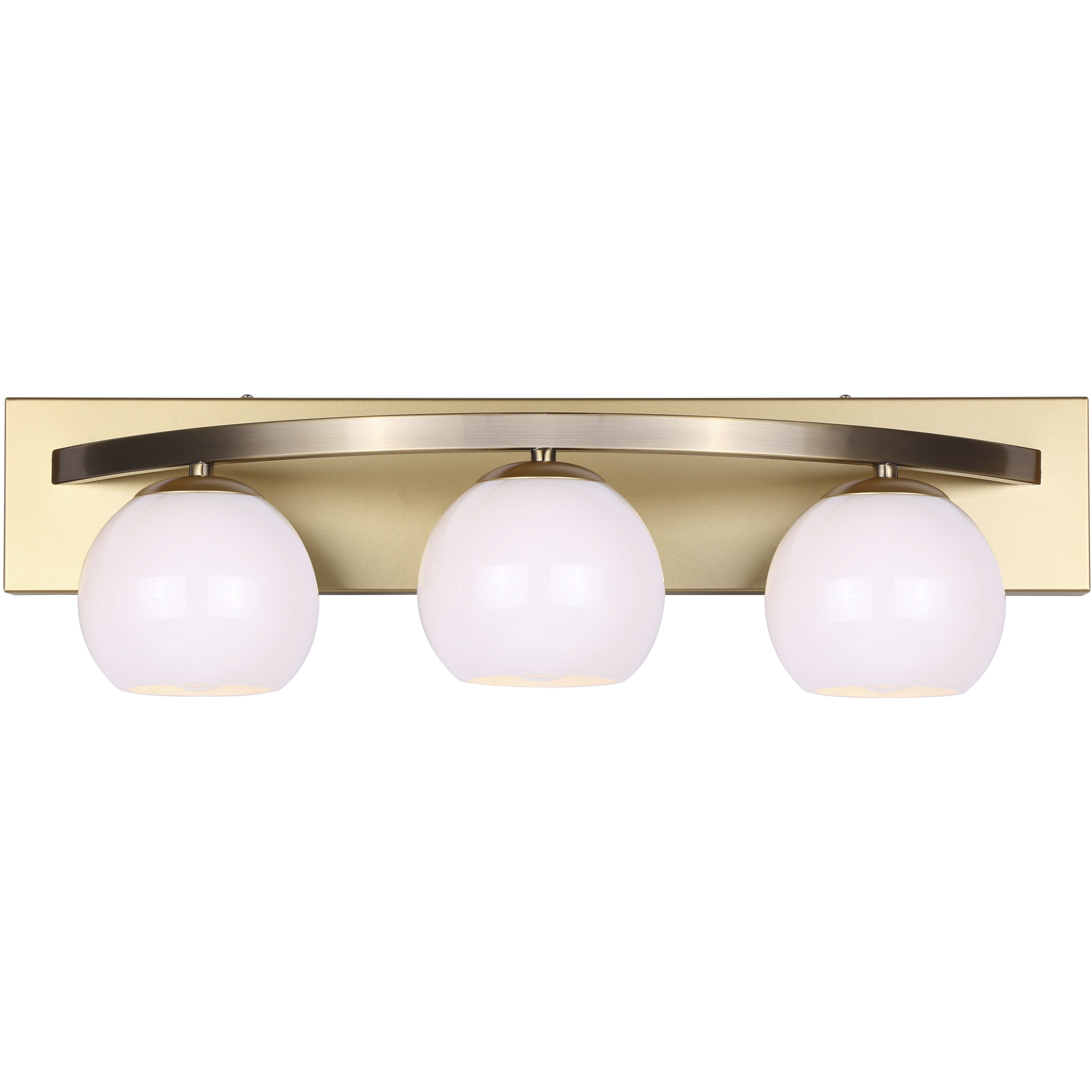 Monroe 3 Light 24 inch Gold Vanity Light Wall Light