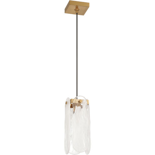 Angela 1 Light 5.5 inch Satin Brass Pendant Ceiling Light