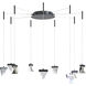 Atlas LED 12.2 inch Matte Black Pendant Ceiling Light