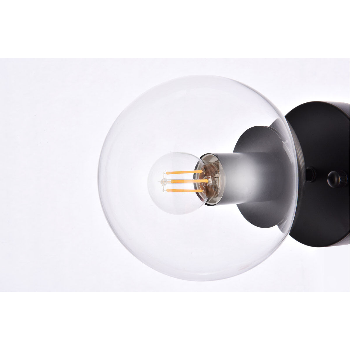 Mimi 1 Light 6 inch Black Bath Sconce Wall Light, can be Ceiling Mounted