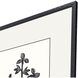 Midnight Bouquet Black and Neutral and Multi Framed Art