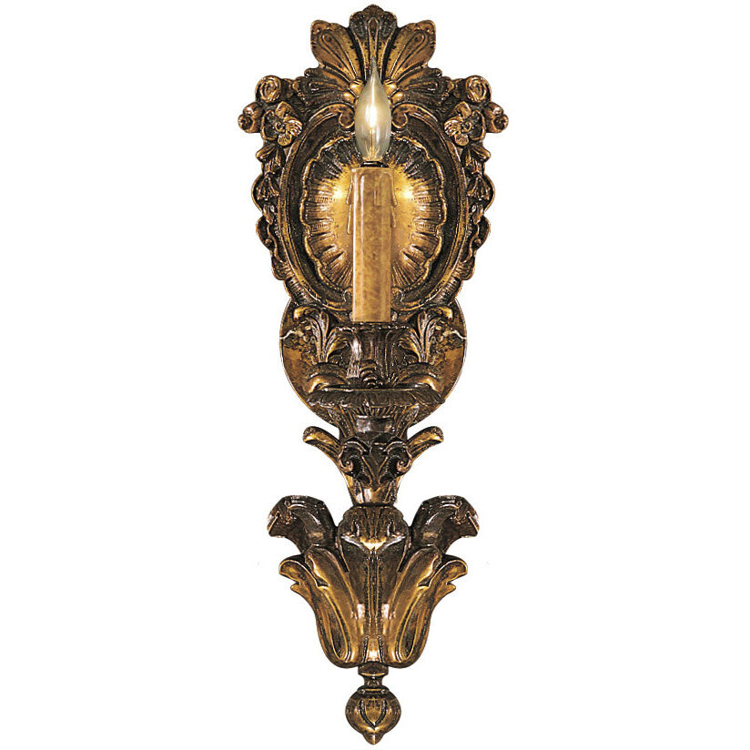 Metropolitan Collection Wall Sconce Wall Light in Oxidated Brass