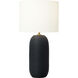 Hable Fanny 28.13 inch 9 watt Rough Black Ceramic Table Lamp Portable Light