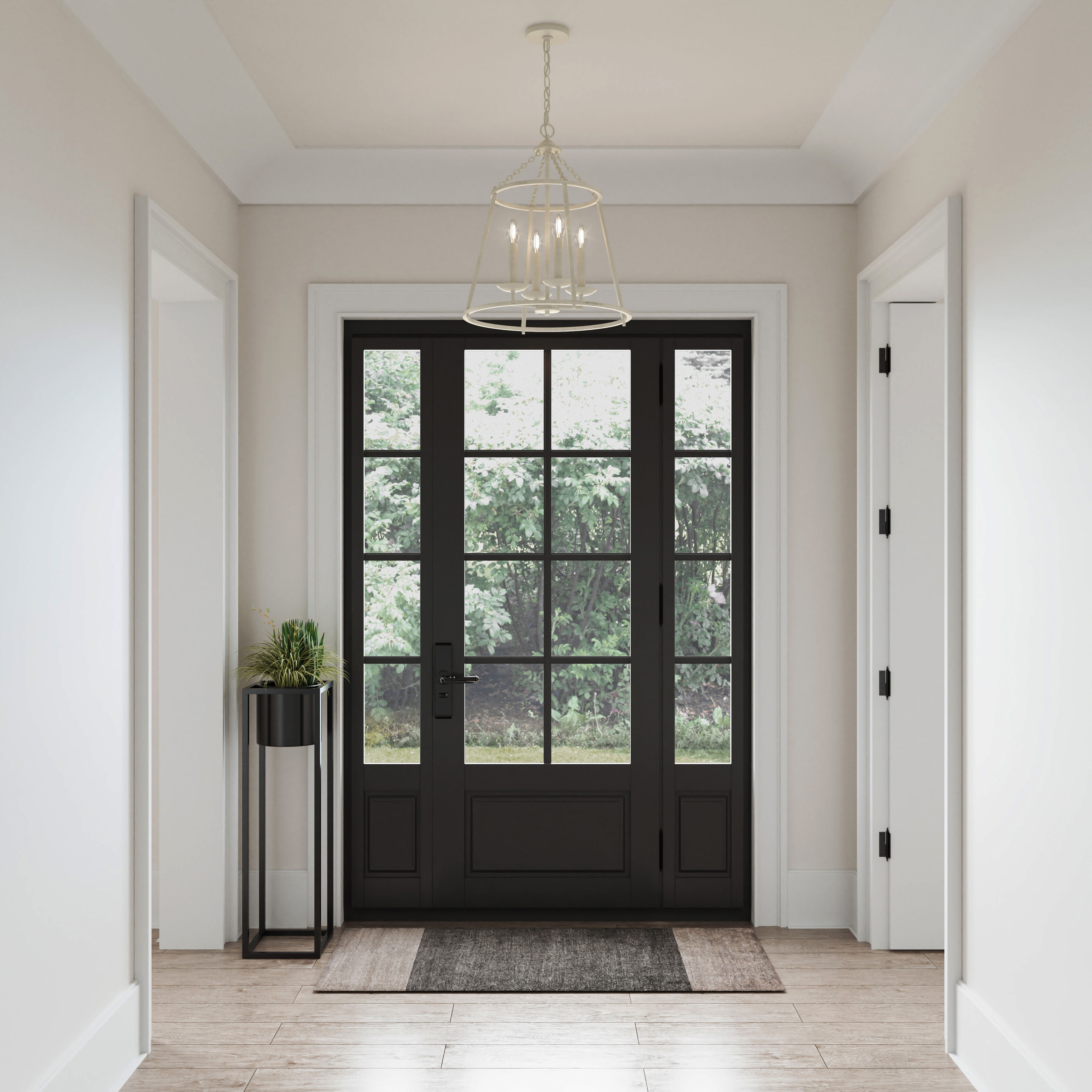 Joanie Pendant Ceiling Light in Antique White