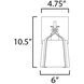 Bandera 1 Light 6 inch Natural Aged Brass Wall Sconce Wall Light