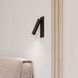 Haim LED 1.5 inch Textured Black ADA Wall Sconce Wall Light, Plug-In