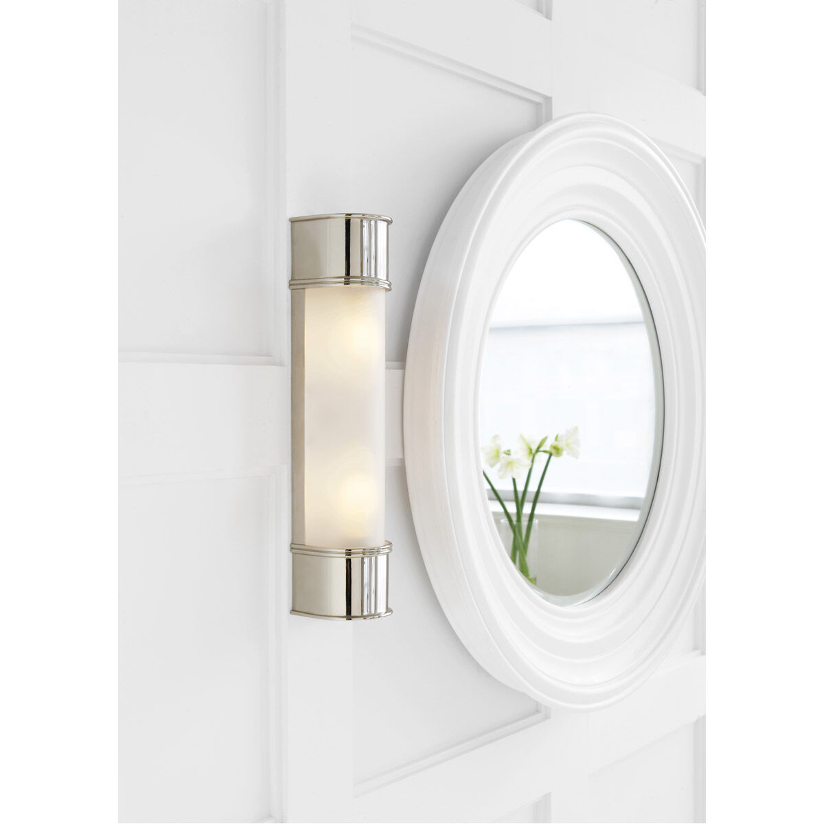 Chapman & Myers Oxford 2 Light 4.25 inch Polished Nickel Bath Sconce Wall Light