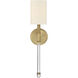 Fremont 1 Light 5 inch Warm Brass Wall Sconce Wall Light, Essentials