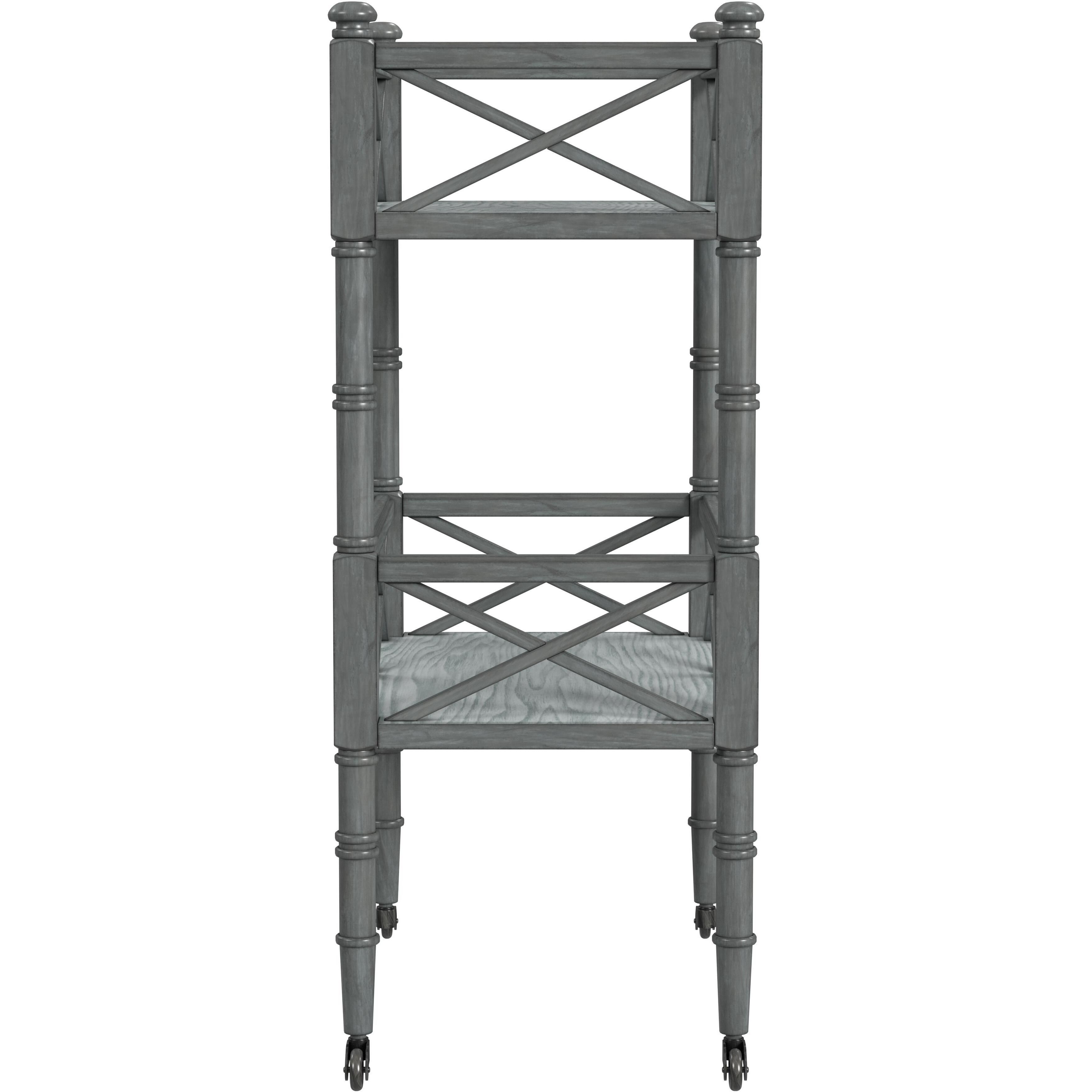 Foster 2 Tier Bar Cart in Gray