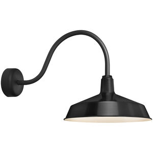 Ezra 1 Light 16 inch Black Wall Sconce Wall Light in 23in Arm, Essentials by Troy RLM