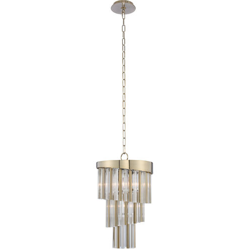 Espirali 4 Light 12 inch Brushed Champagne Gold Mini Pendant Ceiling Light