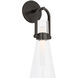 Ian K. Fowler Larkin LED 5.5 inch Bronze Conical Bracketed Sconce Wall Light, Medium