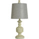 Signature 24.75 inch 40 watt Distressed Gray and Cream Table Lamp Portable Light