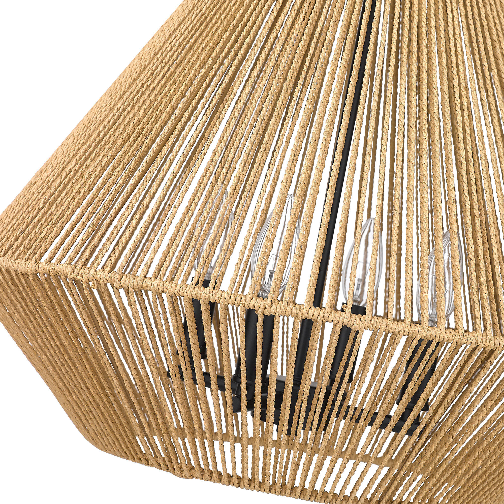 Valentina Pendant Ceiling Light in Natural Raphia
