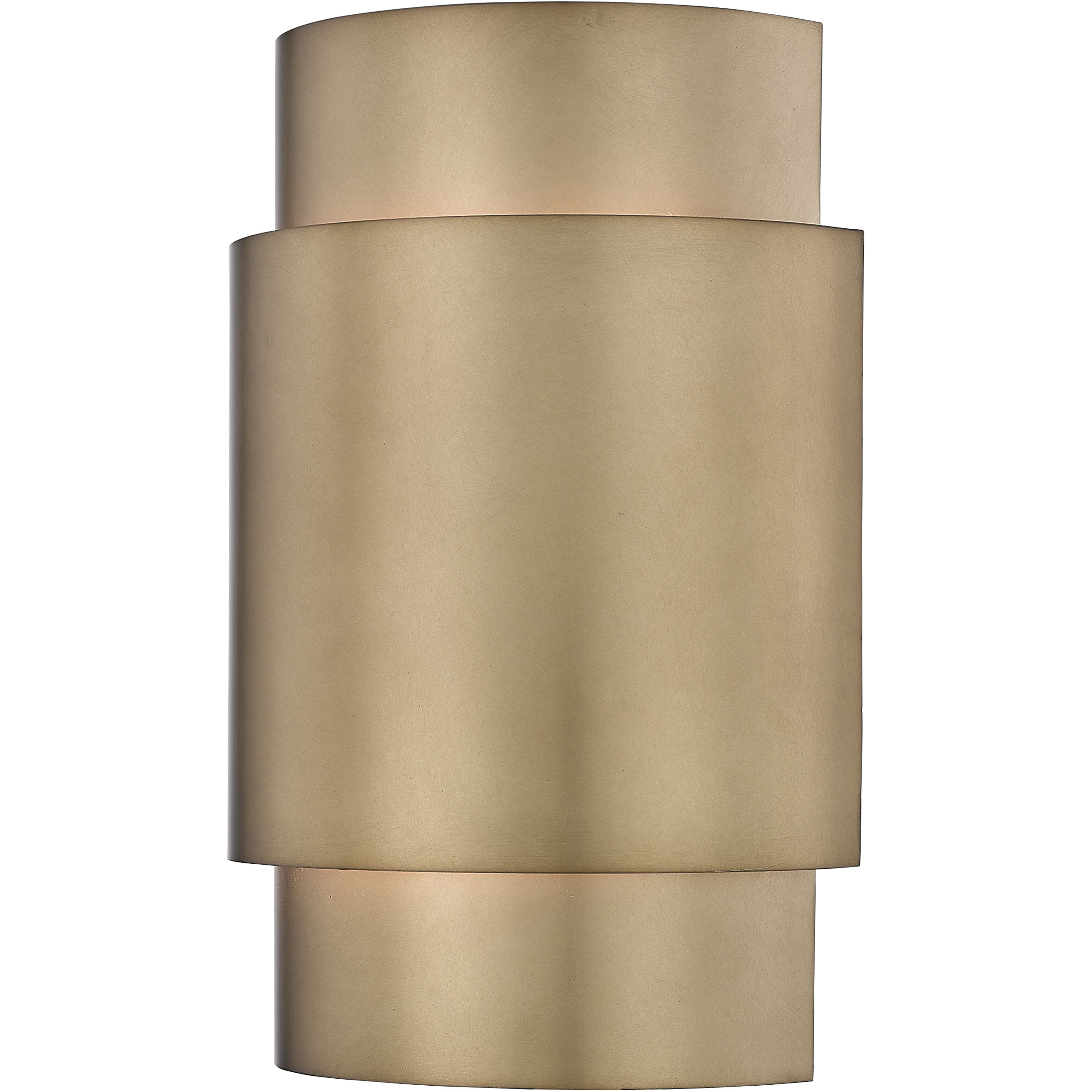 Harlech 2 Light 8.5 inch Rubbed Brass Wall Sconce Wall Light