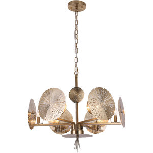 Canada 6 Light 27 inch Gold Chandelier Ceiling Light
