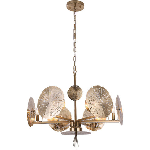 Canada 6 Light 27 inch Gold Chandelier Ceiling Light