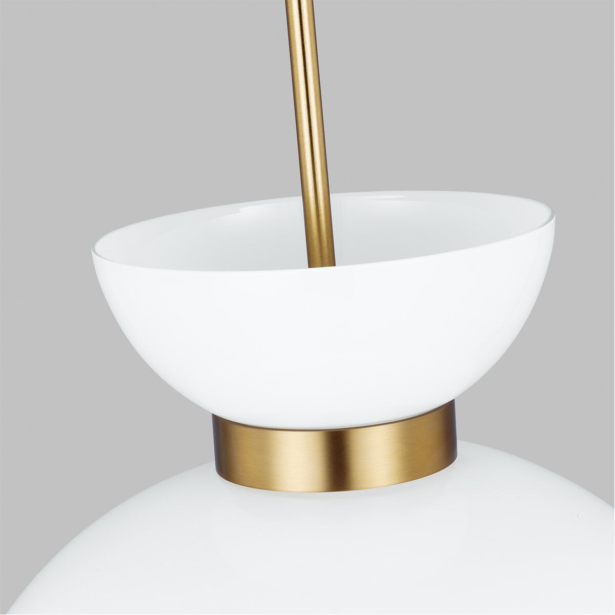 kate spade new york Londyn 1 Light 16 inch Burnished Brass with Milk White Glass Pendant Ceiling Light