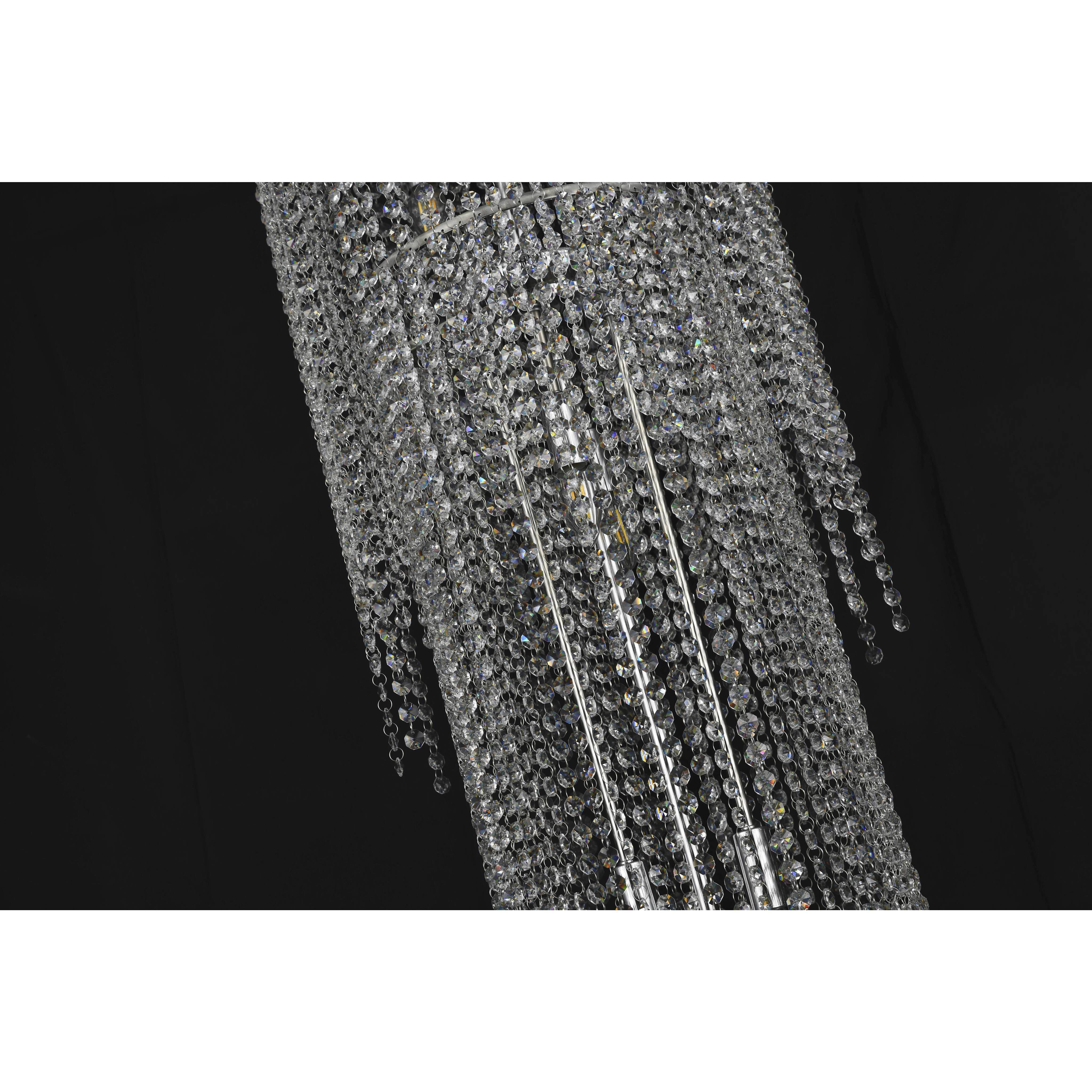 Canada 24 Light 25.6 inch Chrome Chandelier Ceiling Light