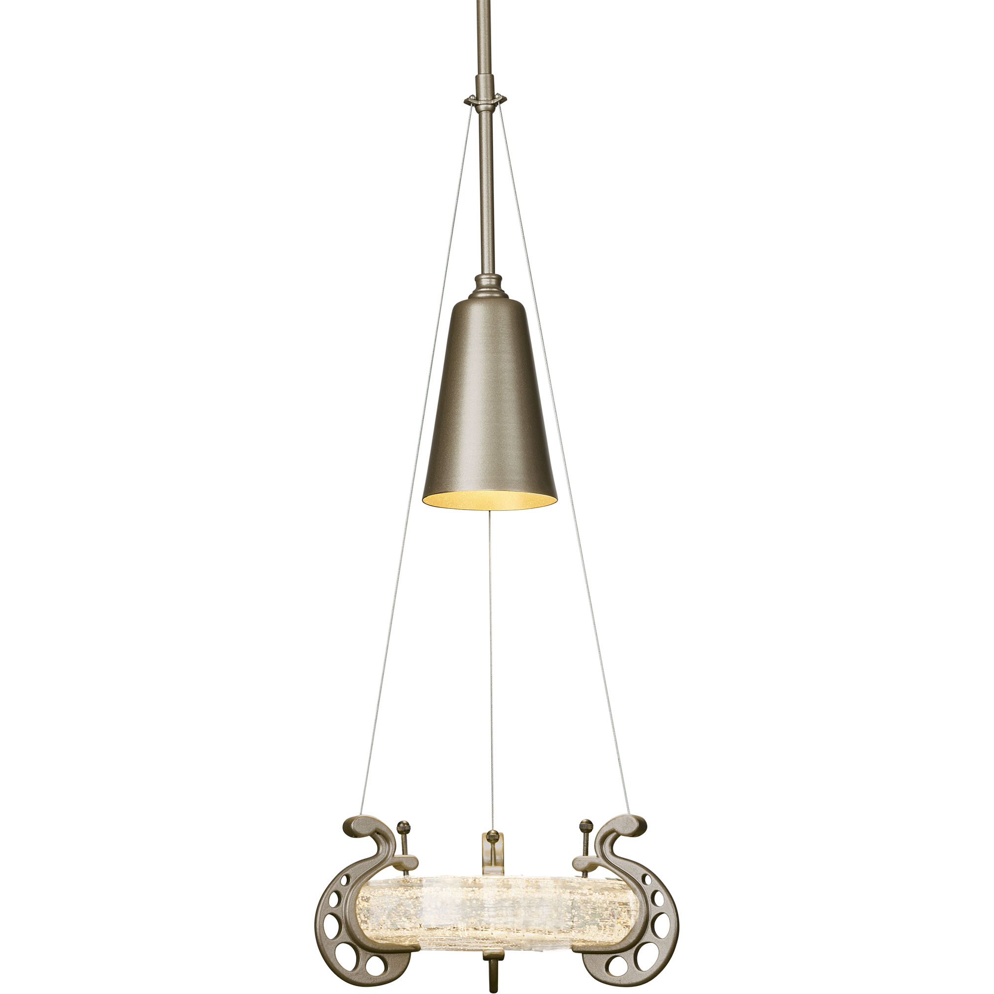 Lens 1 Light 12.2 inch Soft Gold Mini Pendant Ceiling Light - Open Box