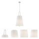 Studio 3 Light 15 inch Satin Platinum Foyer Light Ceiling Light
