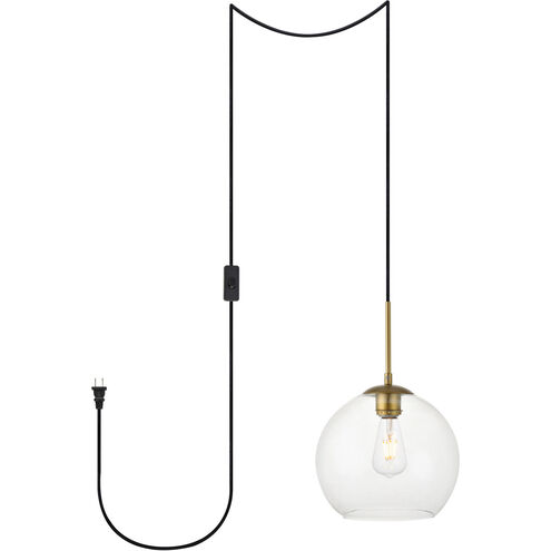 Baxter 1 Light 10 inch Brass Pendant Ceiling Light