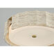 Roslington LED 17.5 inch Gold Flush Mount Ceiling Light