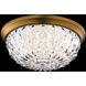 Signature Genoa LED 12 inch Aged Brass Flush Mount Ceiling Light, Schonbek Signature