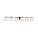 Fusion LED 55.5 inch Matte Black Bath Bar Wall Light in 4200 Lm LED, Rectangle, Opal Fusion, Rectangle