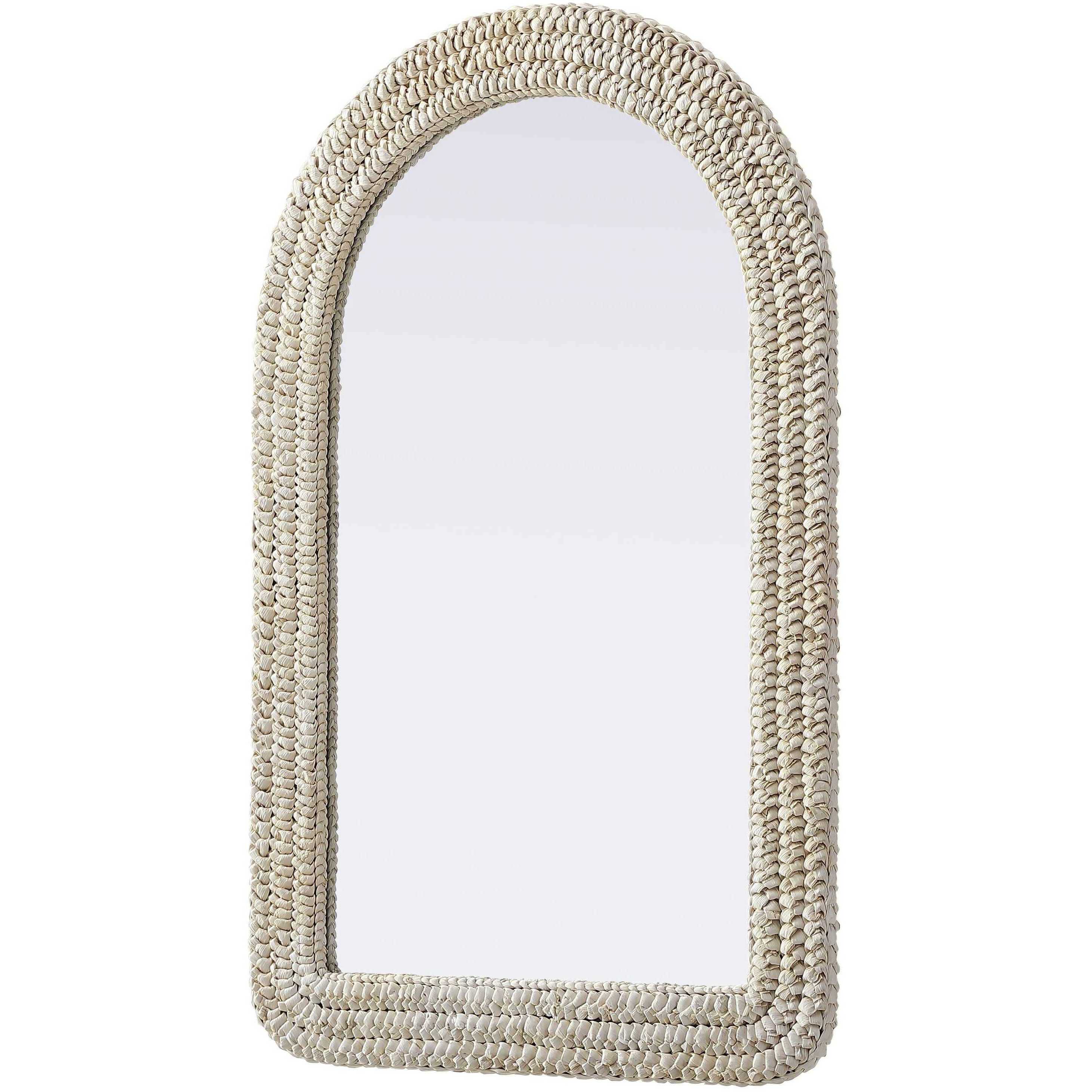 Marlowe 42 X 27 inch Linen White Mirror