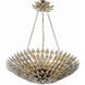 Broche 6 Light 24.5 inch Antique Silver Chandelier Ceiling Light