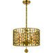 Layla 5 Light 18 inch Antique Gold Chandelier Ceiling Light