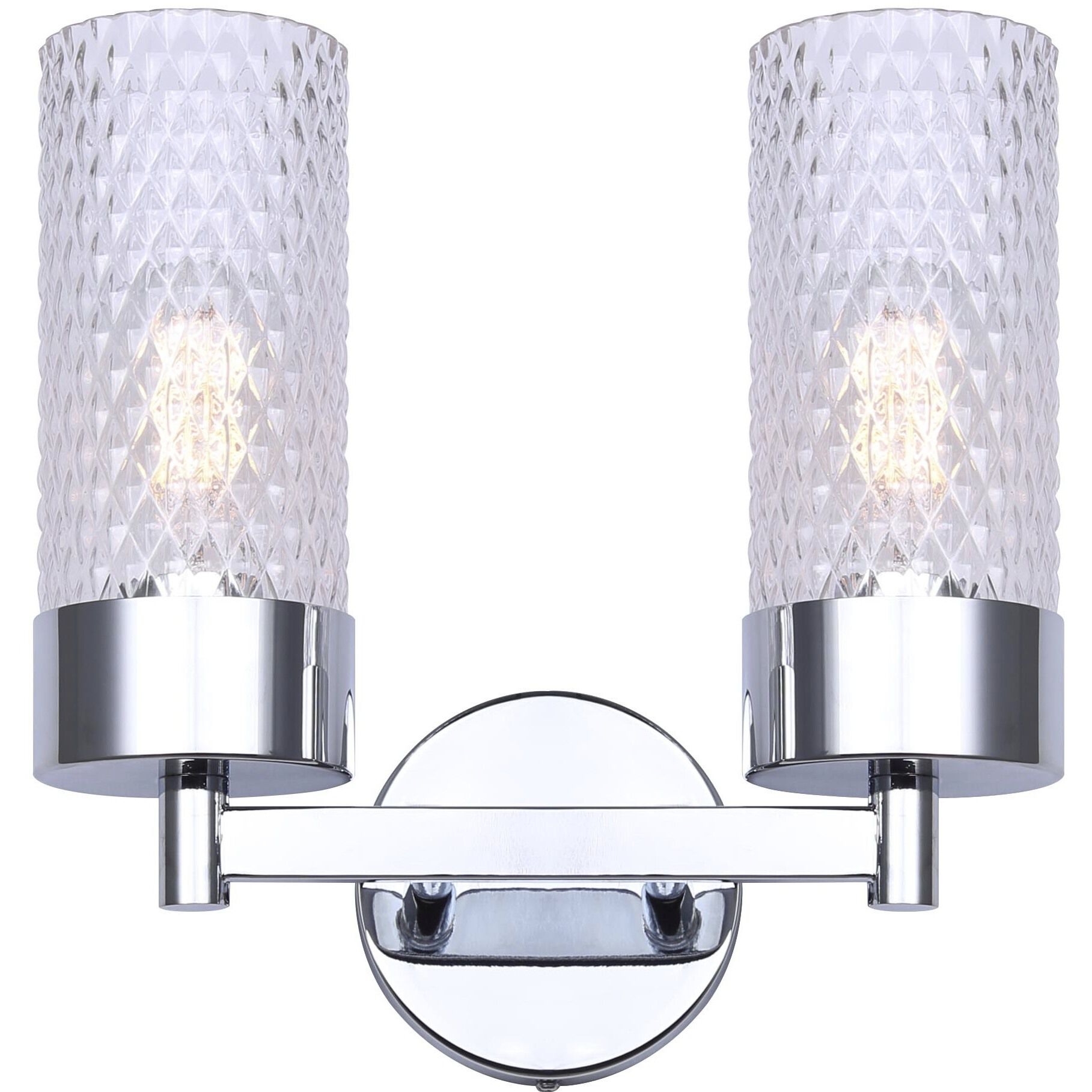 Eden 2 Light 12.88 inch Chrome Vanity Light Wall Light
