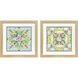 Art Nouveau Tiles II Green and Blue and Pink and Orange Framed Art, Propac