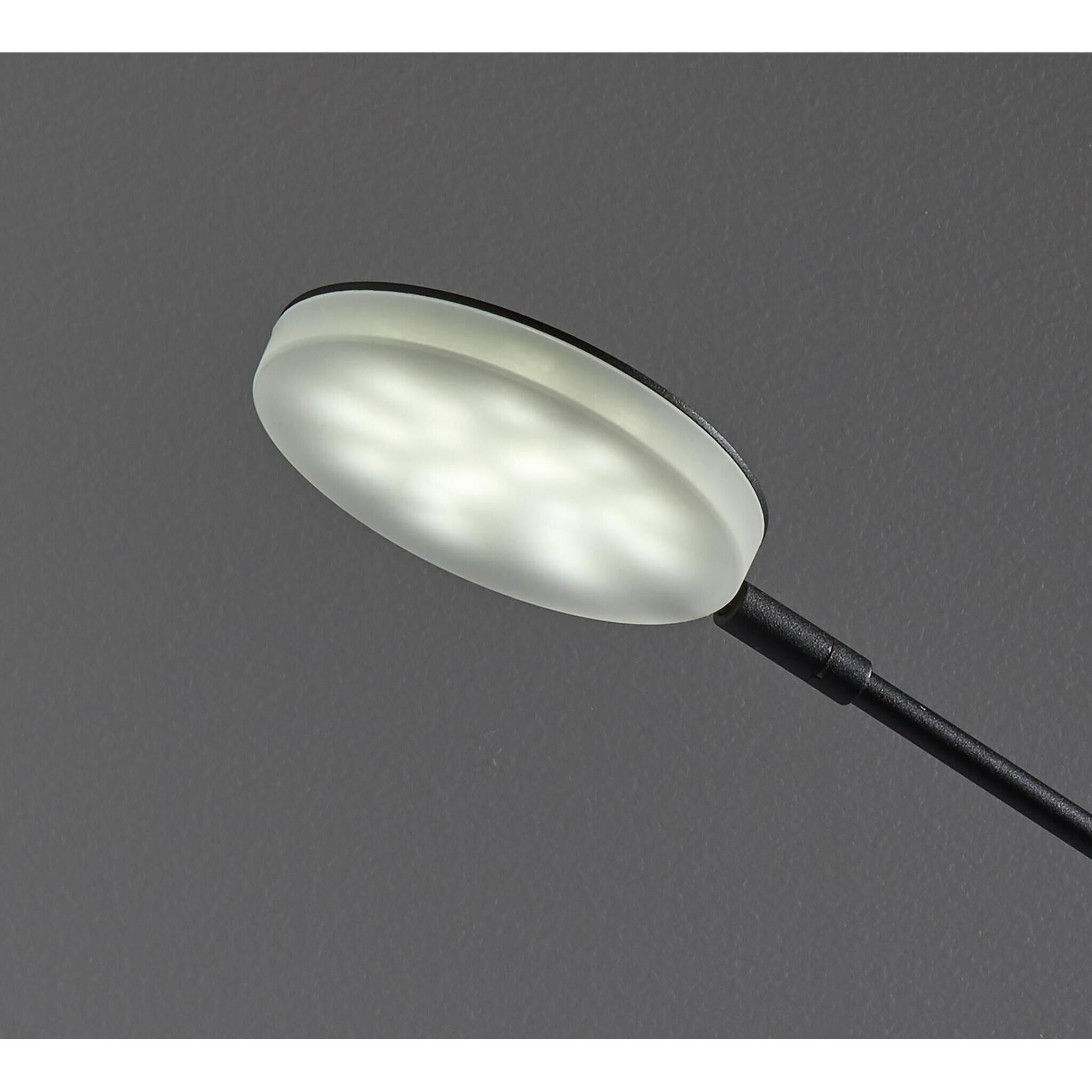 Grover 15 inch 10 watt Black LED Desk Lamp Portable Light, with USB Port