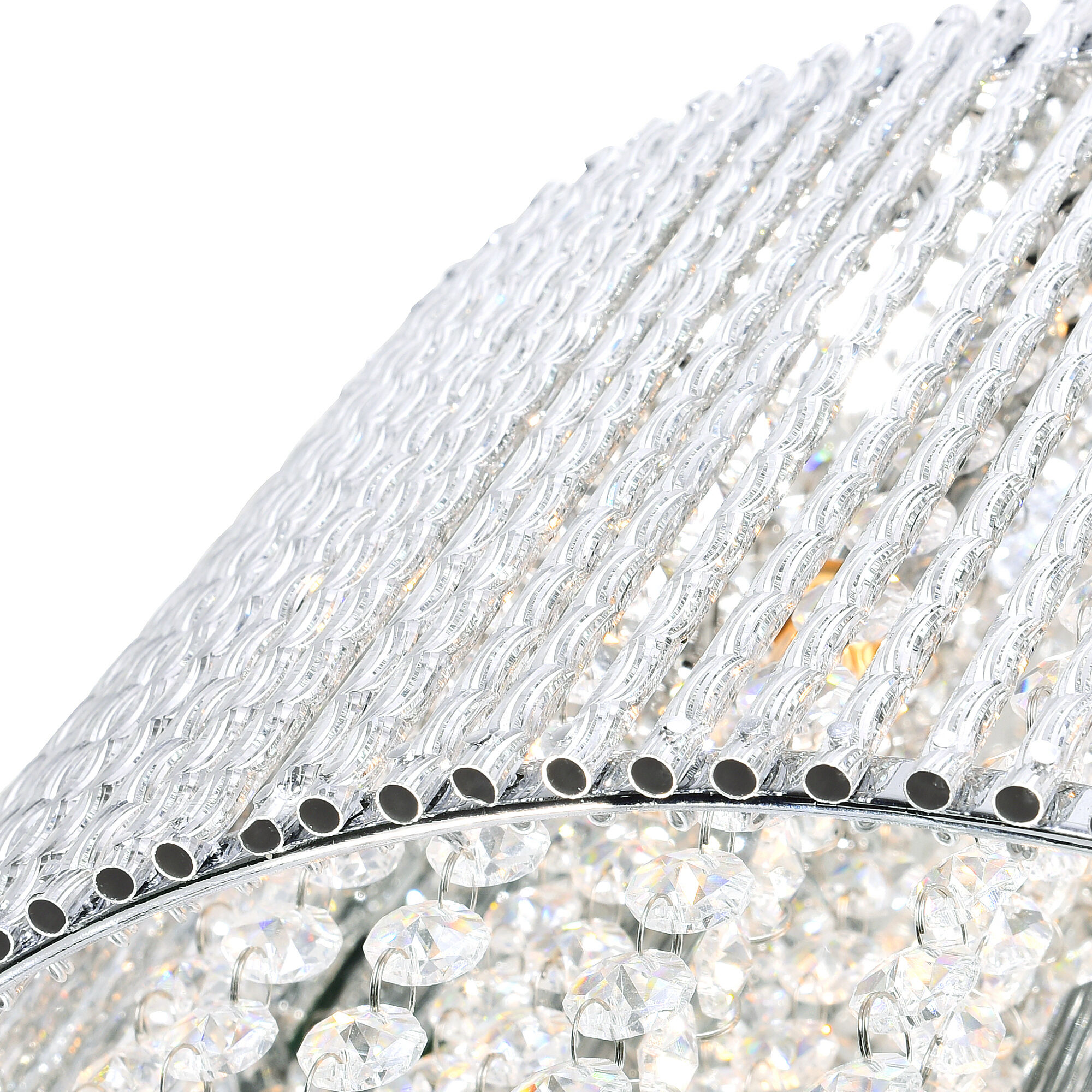 Claire 3 Light 10 inch Chrome Drum Shade Mini Pendant Ceiling Light