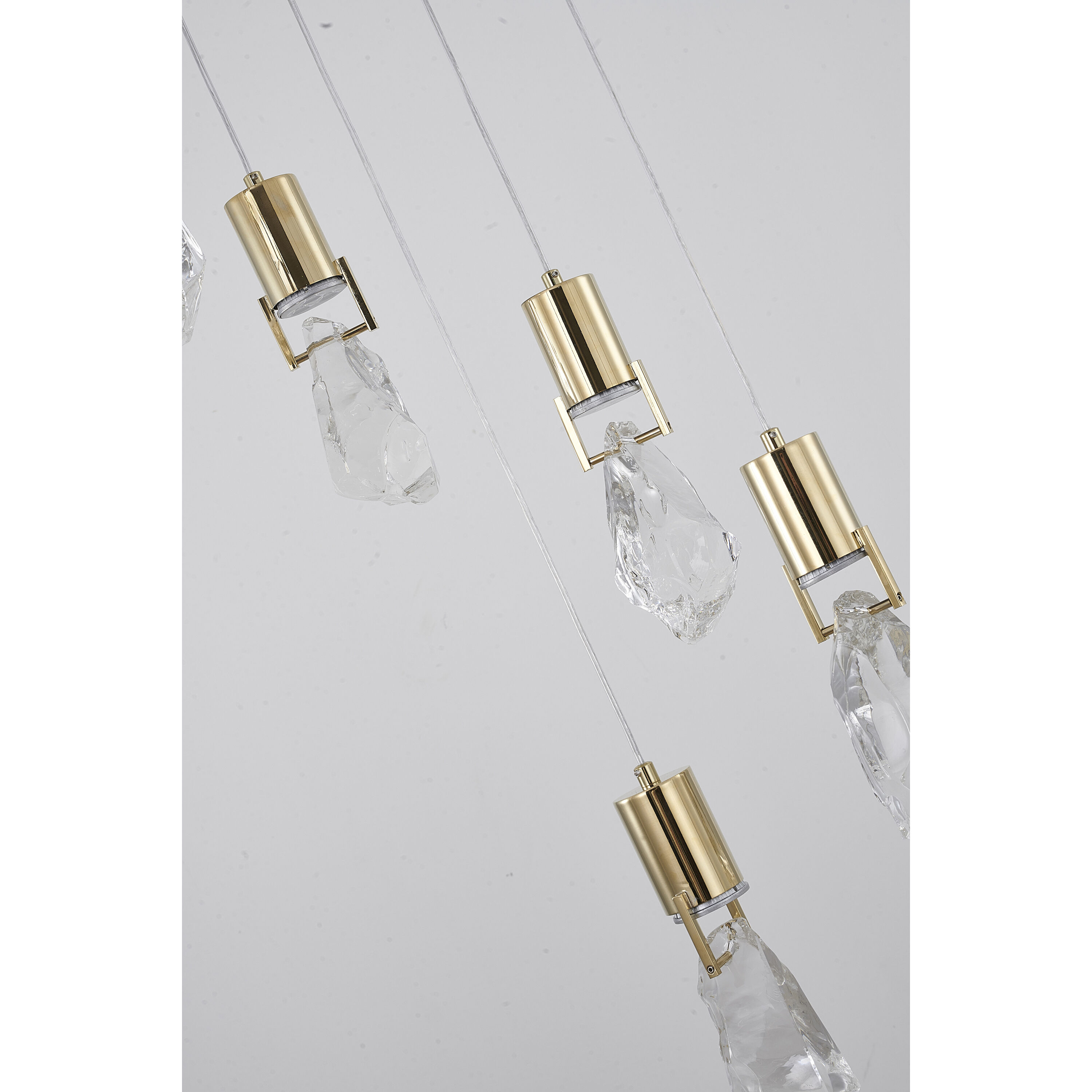 Canada 7 Light 16 inch Brushed Gold Chandelier Ceiling Light