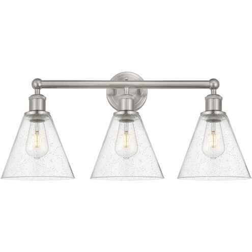 Berkshire 3 Light 26 inch Satin Nickel Bath Vanity Light Wall Light in Seedy