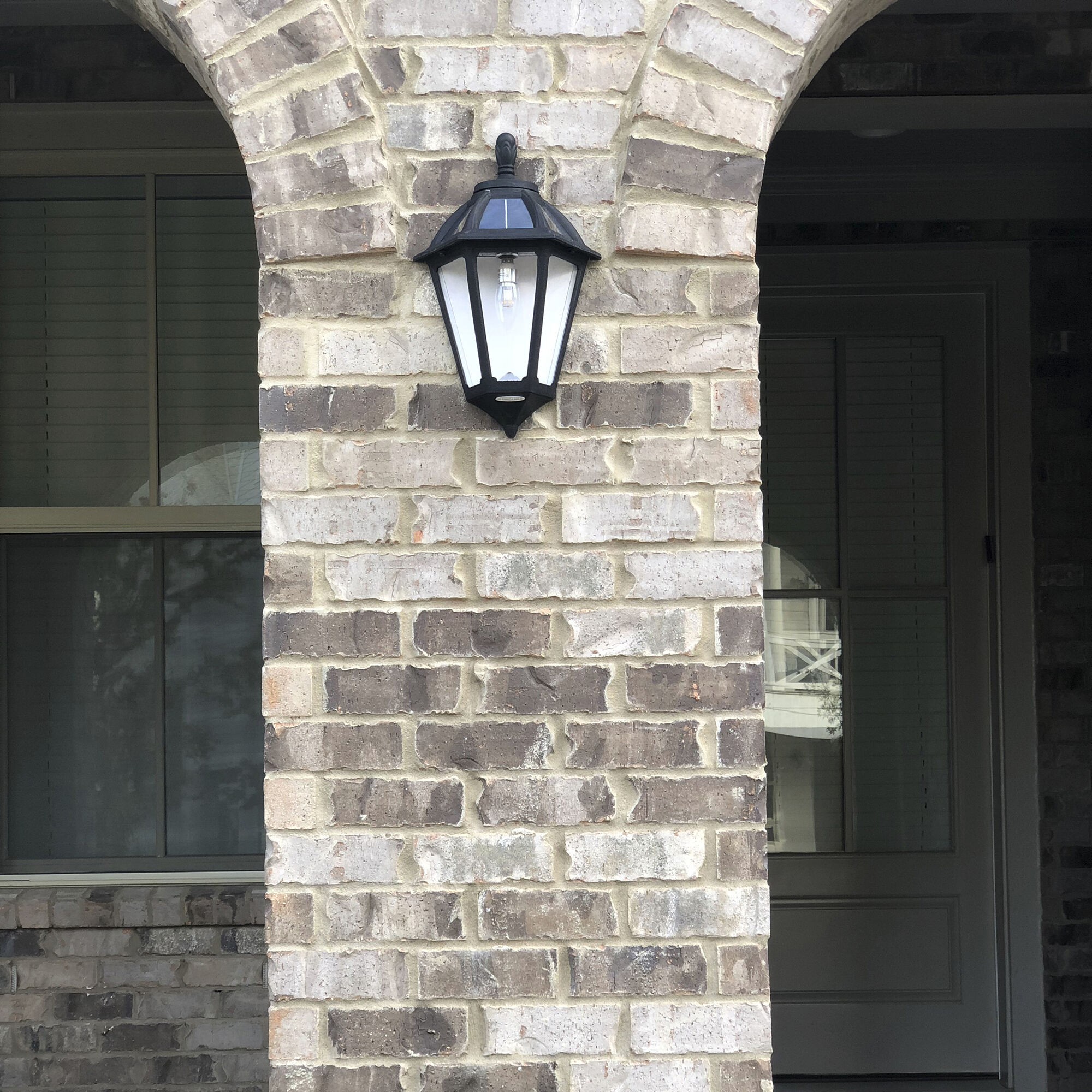 Polaris LED 19.25 inch Black Outdoor Post Light, Solar