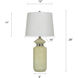 Jean 29 inch 100 watt Pettye Ivory and Silver and Light Oatmeal Table Lamp Portable Light