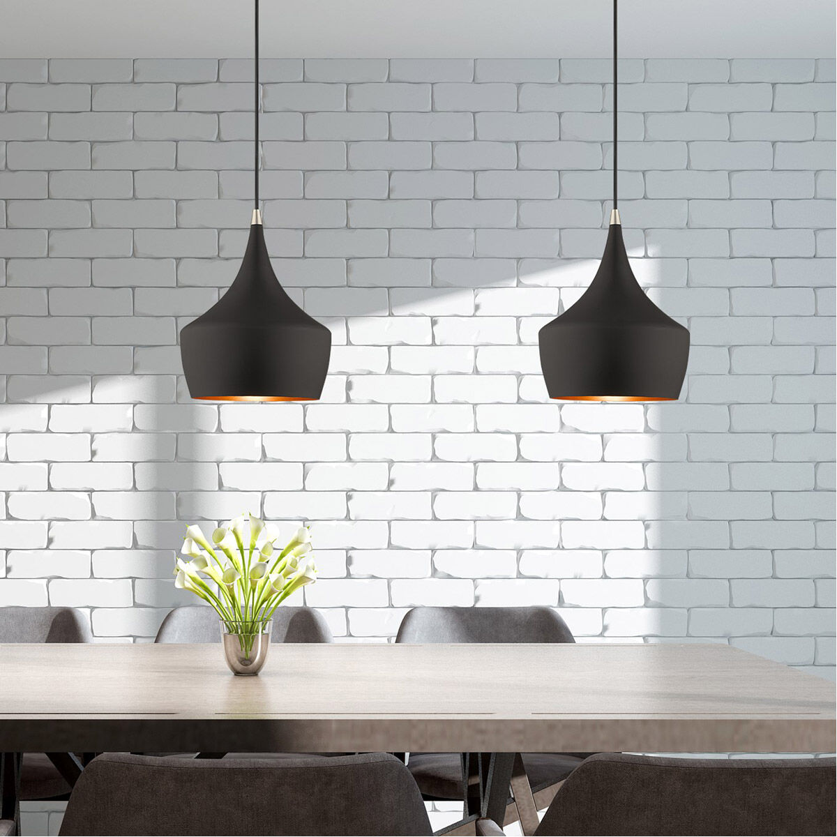 Allison 1 Light 9.5 inch Black Mini Pendant Ceiling Light