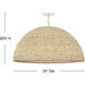 Dalia 3 Light 35 inch Textured Plaster Chandelier Ceiling Light, Drum