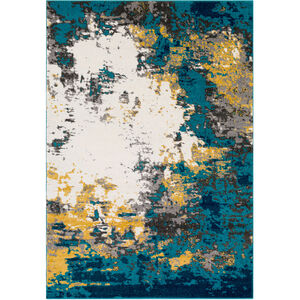 Montgomery 91 X 63 inch Deep Teal Rug, Rectangle
