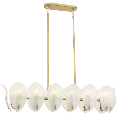 Orchid Island Light Ceiling Light in White Handmade Glass