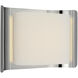 Windsor Smith Penumbra LED 15 inch Polished Nickel and Linen Wide Sconce Wall Light