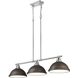 Yep Duncan Island Light Ceiling Light in Chrome, Rubbed Bronze