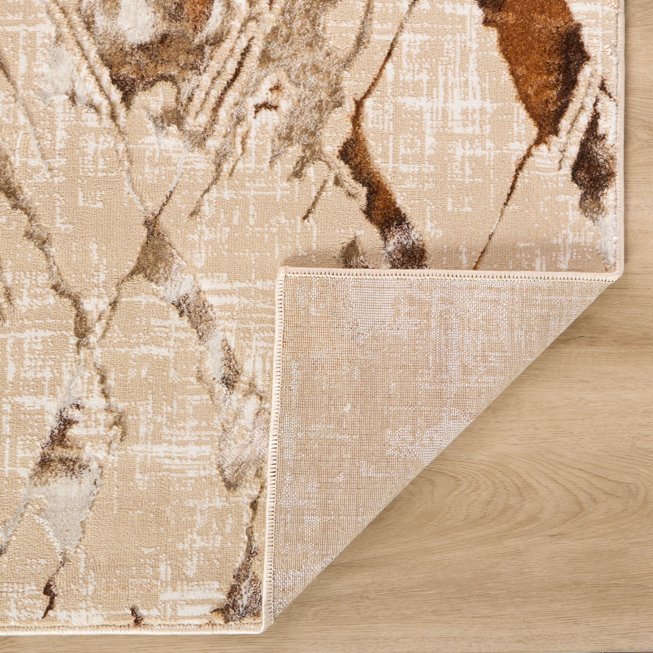 Piave Brown and Beige Indoor Rug